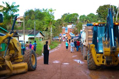 notícia: Trairão recebe obras de pavimentação e drenagem pluvial