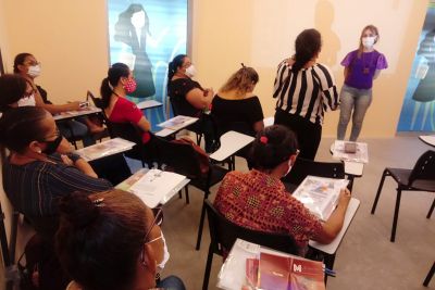 notícia: Usina da Paz, em Ananindeua, recebe curso do Projeto Girândola da Sejudh