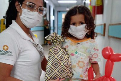 notícia: Hospital Regional de Marabá celebra Dia das Crianças com pacientes da ala pediátrica