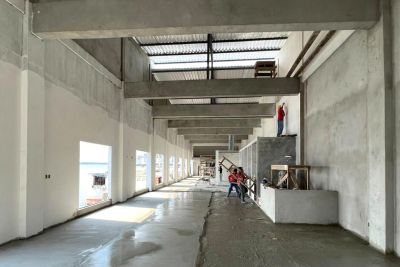 notícia: Terminal Hidroviário de Portel, no arquipélago do Marajó, entra em fase de acabamento