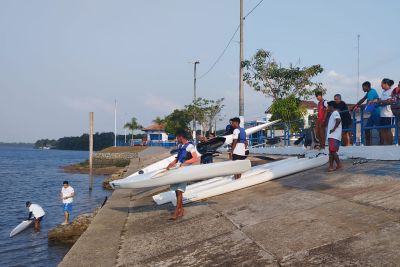 notícia: Seel retoma atividades do curso de Canoagem de Velocidade, em São Domingos do Capim