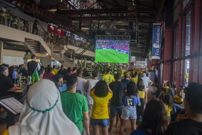 notícia: Estação das Docas exibirá segundo jogo do Brasil na Copa do Mundo