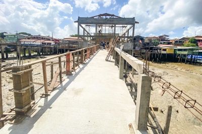 notícia: Obras avançam no terminal pesqueiro de Maracanã, no nordeste paraense