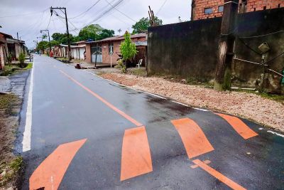 notícia: População de Marituba recebe mais de 7km de pavimentação asfáltica