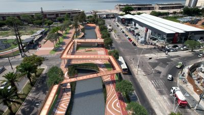 notícia: Governador Helder Barbalho assina ordem de serviço para construção do Parque Linear da Doca