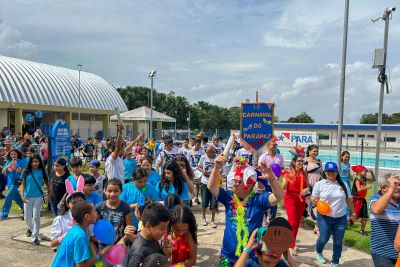 notícia: Em Ananindeua, Usina da Paz realiza festa de Carnaval para mais de 300 crianças