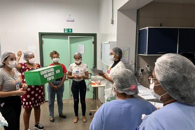 notícia: Ação sustentável no Hospital Regional em Marabá estimula o consumo consciente de papel