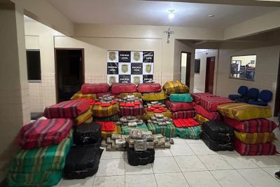 notícia: Polícia Civil do Pará apreende mais de 3 toneladas de drogas no Rio Tocantins