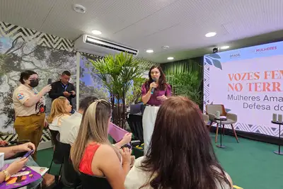 notícia: Mulheres amazônidas fortalecem debates sobre clima em painel promovido pelo Governo do Pará na COP30