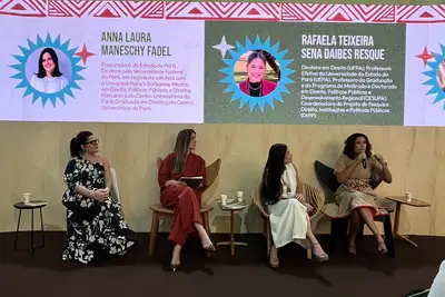 notícia: PGE destaca a importância da representatividade feminina em painel sobre legislações de proteção à mulher na COP30