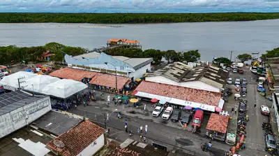 galeria: Agenda do Governo do Estado - Assinatura de O S do Mercado do Porto Grande de Salinópolis