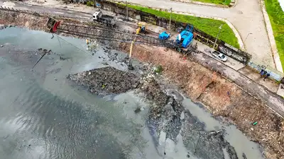 galeria: Obras de limpeza Canal do Galo