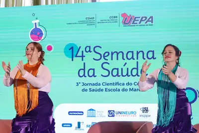 notícia: XIV Semana da Saúde da Uepa reúne comunidade acadêmica no Parque da Cidade com debates sobre cuidado no SUS