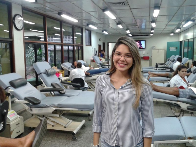 notícia: Alunos do Cesupa visitam a Fundação Hemopa para conhecer o modelo de gestão do hemocentro