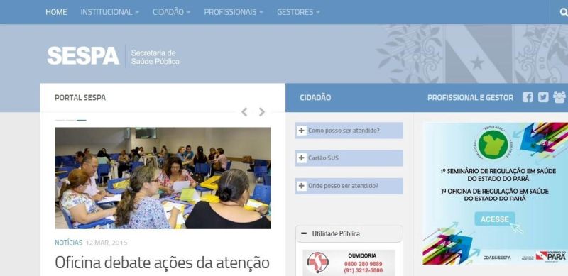 notícia: Fluxo de consultas, exames e leitos será tratado em seminário e oficina pela Sespa