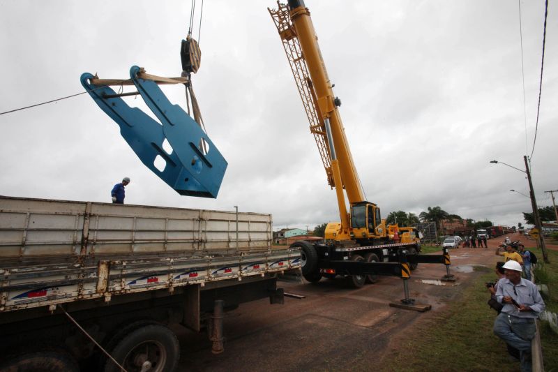 notícia: Componentes do equipamento A-frame começam a ser montados em Moju