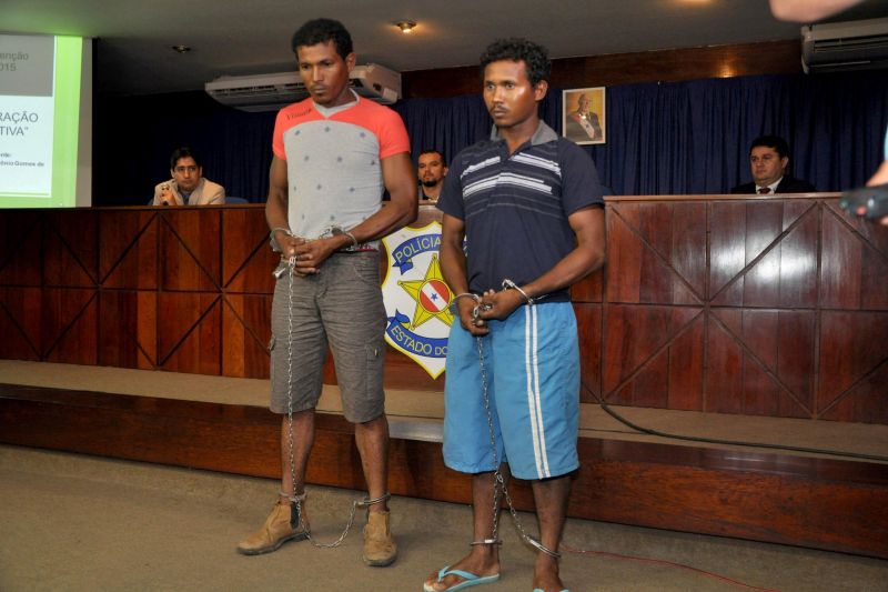 notícia: Acusados de chacina em Conceição do Araguaia são apresentados pela polícia