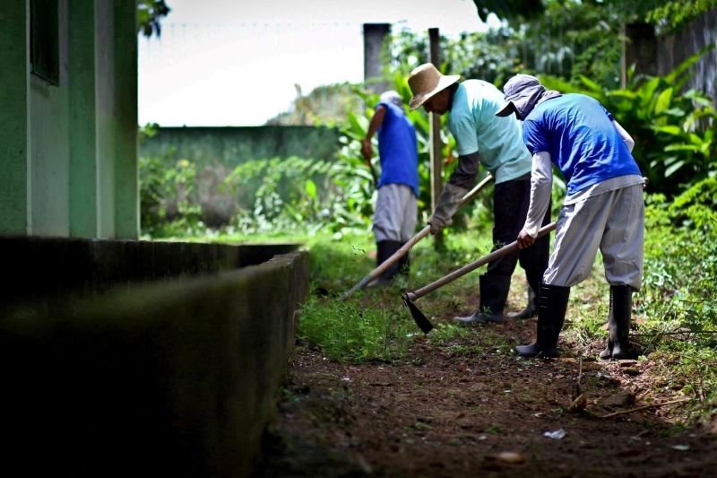 notícia: Detentos participam das comemorações dos 122 anos da ilha de Outeiro