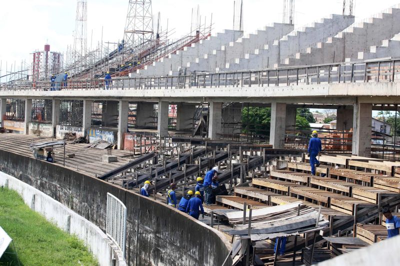 notícia: Sedop retoma obras do Estádio Colosso do Tapajós, em Santarém