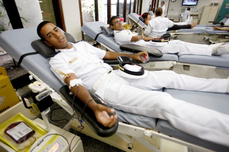 notícia: Marinha do Brasil mobiliza militares voluntários para a doação de sangue