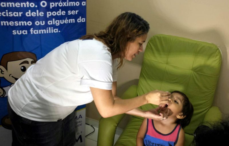 notícia: Mais de 600 mil crianças devem ser vacinadas contra poliomielite no Pará