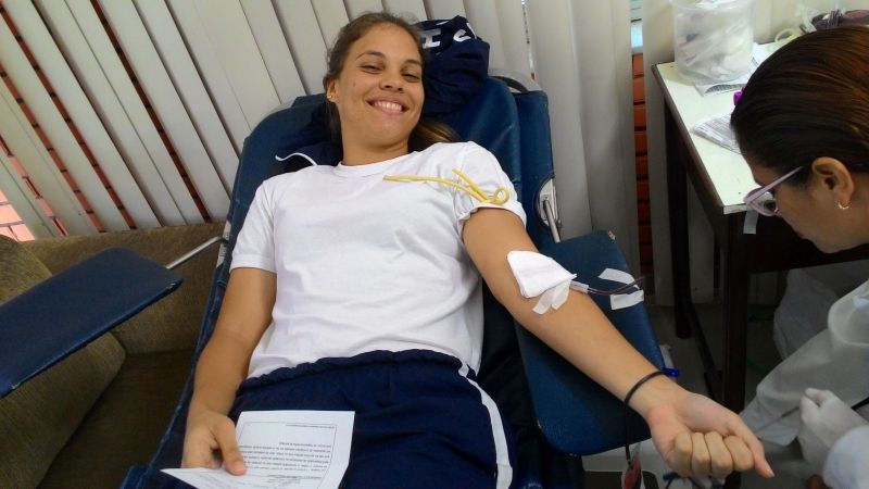 notícia: Marinha do Brasil e instituições solidárias em sábado de doações no Hemopa