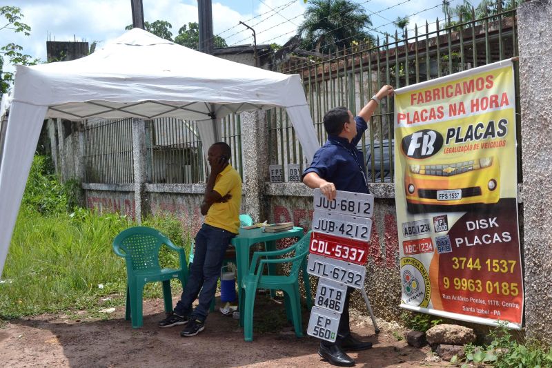 notícia: Operação do Detran coíbe venda irregular de placas em Belém e no interior