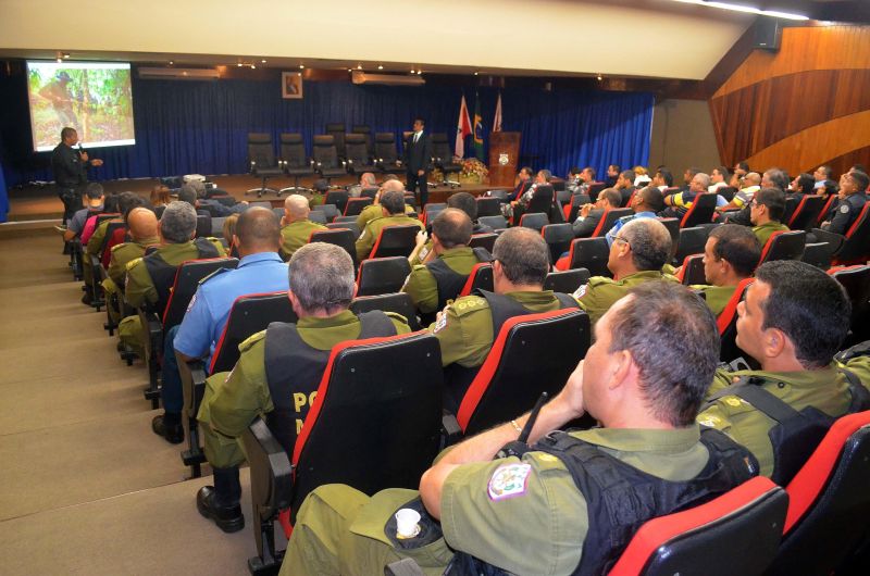 notícia: Oficial da PM do Mato Grosso profere palestra para agentes da Segup