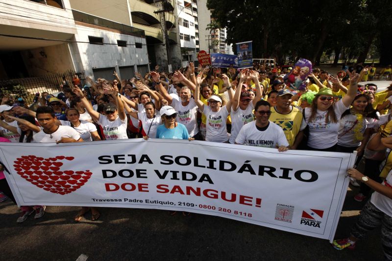 notícia: Caminhada do Hemopa abre semana dedicada ao doador voluntário de sangue