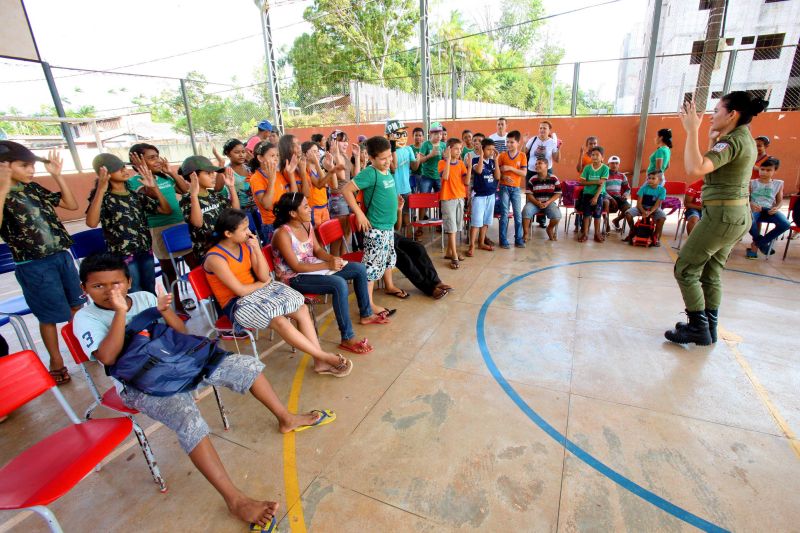 notícia: Estudantes do bairro da Pratinha encerram atividades do Proerd