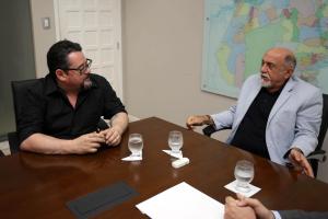 notícia: Simão Jatene recebe o presidente nacional do PMN