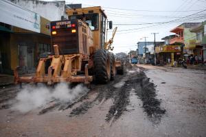 notícia: Obra emergencial desvia tráfego de veículos na Avenida Celso Malcher