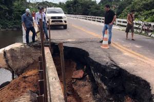 notícia: Setran contém erosão e inicia reconstrução de trecho da PA-324