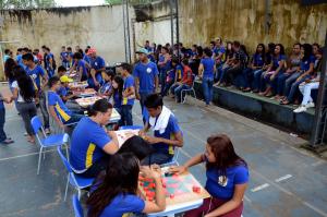notícia:  Estudantes do Tapanã descobrem cultura dos povos em jogos africanos e indígenas