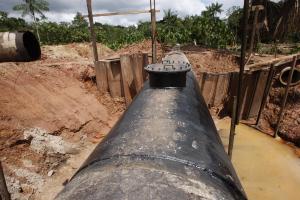notícia: Cosanpa finaliza manutenção da adutora do Utinga
