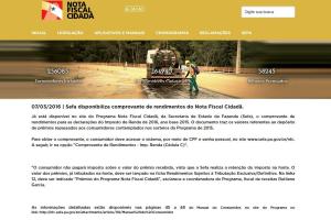 notícia: Sefa emite comprovante de rendimentos da Nota Fiscal Cidadã