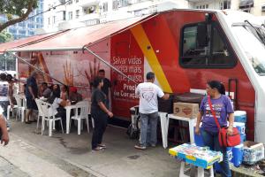 notícia: Campanhas do Hemopa visitam igreja e órgão estadual