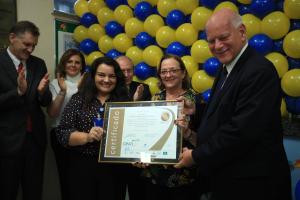 notícia: Hospital Oncológico Infantil recebe certificação por atendimento humanizado