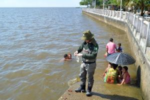 notícia: Semas atua para garantir a saúde dos banhistas