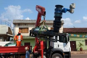 notícia: Chegam a Marabá equipamentos para captação de água bruta