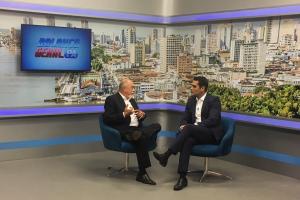 notícia: Governador faz balanço de investimentos em entrevistas no SBT e Record