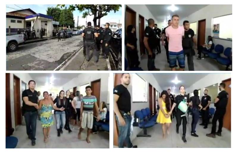 As Polícias Civil e Militar deflagraram, nesta quinta-feira (05), a operação policial denominada "Caeté em Chamas" (foto), na cidade de Bragança, nordeste do Estado, para cumprimento de mandados de prisão e de busca e apreensão relacionados a uma associação criminosa ligada aos crimes de tráfico de drogas, roubos e homicídios. Ao todo, 22 pessoas foram presas durante a operação. Dentre eles, três foram em flagrante por tráfico de drogas e outros sete são presidiários que receberam as ordens de prisão dentro de casas penais na Região Metropolitana de Belém e interior do Estado. Iniciada nas primeiras horas do dia, a operação policial contou com mais de 200 policiais, entre policiais civis vinculados às Diretorias de Polícia Especializada (DPE), de Polícia do Interior (DPI) e de Polícia Metropolitana (DPM), e policiais militares da Rotam no apoio para cumprimento dos mandados judiciais.
FOTO: ASCOM / POLÍCIA CIVIL
DATA: 05.04.2018
BRAGANÇA - PARÁ <div class='credito_fotos'>Foto: Polícia Civil | <a href='/midias/2018/originais/28dccff1-b960-44fd-a43a-4b6c11ccb1f9.jpg' download><i class='fa-solid fa-download'></i> Download</a></div>