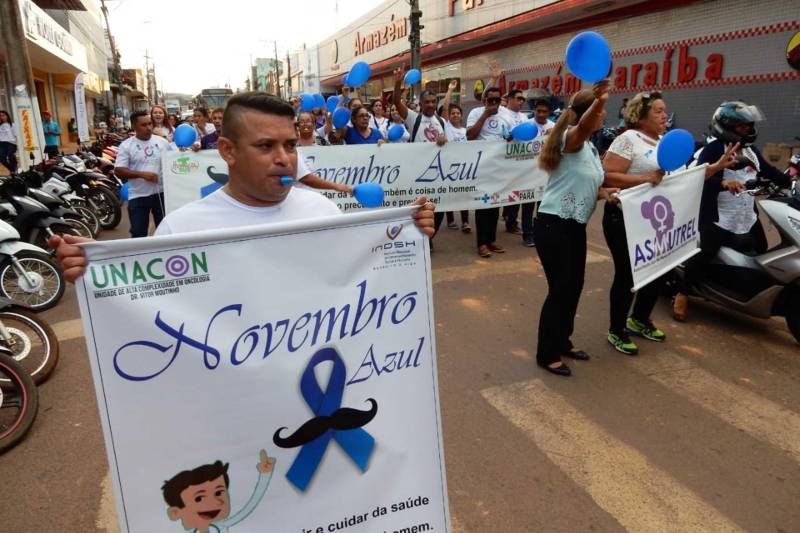 A Unidade de Alta Complexidade em Oncologia Dr. Vitor Moutinho (Unacon), em Tucuruí (sudeste do Pará), vem promovendo extensa programação alusiva à Campanha Novembro Azul.
Uma caminhada pelas principais ruas da cidade marcou nesta quara-feira (14) o lançamento oficial da campanha, mobilizando cerca de 200 pessoas.
FOTO: ASCOM SESPA
DATA: 15.11.2018
TUCURUÍ - PARÁ <div class='credito_fotos'>Foto: ASCOM SESPA | <a href='/midias/2018/originais/3cc38574-179a-45e6-bdac-2cd2b7ff0a83.jpg' download><i class='fa-solid fa-download'></i> Download</a></div>