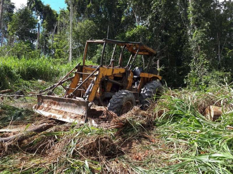 A Polícia Civil prendeu em flagrante três pessoas acusadas de crime contra o meio ambiente e associação criminosa, no município de Tucuruí, no sudeste paraense, durante operação deflagrada por policiais da Delegacia de Conflitos Agrários de Marabá (Deca). Segundo informação divulgada neste domingo (3), além dos três presos, cinco pessoas foram conduzidas para a Seccional de Tucuruí pelos policiais. Das cinco pessoas, quatro foram liberadas após serem enquadradas por transporte ilegal de madeira e derrubada de árvores para fins comerciais (foto). O outro detido prestou depoimento e foi liberado. Dois dos três presos em flagrante vão responder também por corrupção ativa, por terem oferecido aos policiais civis R$ 10 mil para serem liberados. Com os acusados foram apreendidos três caminhões carregados com madeiras nobres, uma motosserra e R$ 6 mil em espécie. A operação foi comandada pelo delegado Waney Alexandre, titular da Deca de Marabá.

FOTO: ASCOM / POLÍCIA CIVIL
DATA: 03.06.2018
TUCURUÍ - PARÁ <div class='credito_fotos'>Foto: Ascom / Polícia Civil   |   <a href='/midias/2018/originais/47b17360-7f78-4734-a028-14a037a1c89e.jpg' download><i class='fa-solid fa-download'></i> Download</a></div>