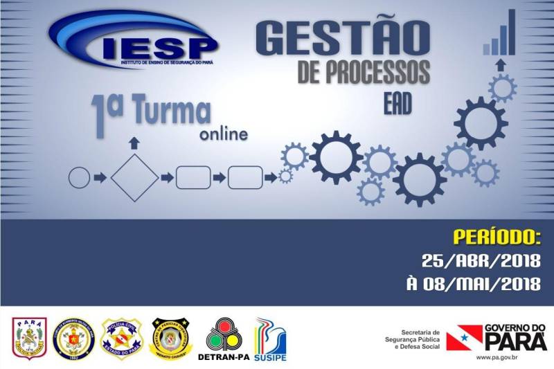 Na manhã desta quarta-feira, 25, o Instituto de Ensino de Segurança do Pará (Iesp) iniciou a primeira turma do Curso de Gestão de Processos EAD, com 48 servidores do sistema de segurança inscritos, entre eles policiais militares, bombeiros, policiais civis, servidores do Departamento de Trânsito (Detran) e da Superintendência do Sistema Penitenciário do Estado (Susipe).

FOTO: ASCOM IESP
DATA: 25.04.2018
MARITUBA - PARÁ <div class='credito_fotos'>Foto: Ascom IESP   |   <a href='/midias/2018/originais/4d2aad1c-94bd-4493-9154-be0342097518.jpg' download><i class='fa-solid fa-download'></i> Download</a></div>