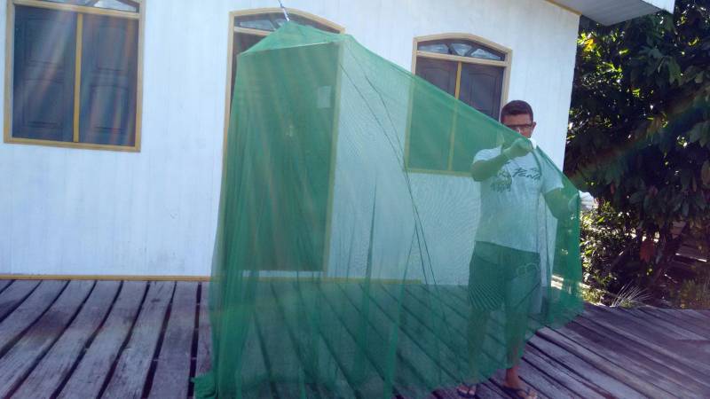 Pouca gente sabe, mas a Divisão de Entomologia do Laboratório Central do Estado (Lacen-PA) é responsável pelas pesquisas de campo que são fundamentais para o combate às endemias no Pará. A finalidade é observar e pesquisar o comportamento dos principais insetos transmissores de doenças como doença de Chagas, dengue, malária e leishmaniose e, assim, decidir qual a melhor estratégia de combate a ser usada. Tendo como responsável a bióloga entomologista Paoola Vieira, a Divisão trabalha, principalmente, integrada ao Departamento de Controle de Endemias da Secretaria de Estado de Saúde Pública (Sespa), setor que apresenta as demandas de ações de campo. "Trabalhamos com os vetores das principais endemias do estado: doenças de Chagas, leishmaniose, dengue e febre amarela. Então, o controle de todas as doenças transmitidas por vetores passa por aqui", informou Paoola. Na foto, avaliação de mosquiteiros.
FOTO: ASCOM / SESPA
DATA: 03.05.2018
<div class='credito_fotos'>Foto: ASCOM SESPA | <a href='/midias/2018/originais/4f6ff409-36ba-492c-bdca-393be8463f17.jpg' download><i class='fa-solid fa-download'></i> Download</a></div>