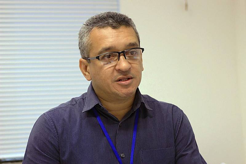 As obras de ampliação de dois novos pavilhões no Centro de Recuperação Penitenciário do Pará I (CRPP I), localizado no Complexo Penitenciário de Santa Izabel, já estão com mais de 70% do cronograma concluído. A obra é de responsabilidade da Secretaria de Estado de Desenvolvimento e Obras Públicas (Sedop) e executada pela M.D.S Construtora e Incorporadora, empresa contratada. Com a ampliação do CRPP I serão abertas 342 novas vagas para a custódia dos internos da Superintendência do Sistema Penitenciário do Estado (Susipe). Na foto, o diretor geral Penitenciário da Susipe, Coronel Mauro Matos.   

FOTO: AKIRA ONUMA/ASCOM SUSIPE
DATA: 28.11.2018
SANTA IZABEL- PARÁ <div class='credito_fotos'>Foto: Akira Onuma / Ascom Susipe   |   <a href='/midias/2018/originais/5147a7ef-c9d8-4756-8609-df4413b93b9f.jpg' download><i class='fa-solid fa-download'></i> Download</a></div>