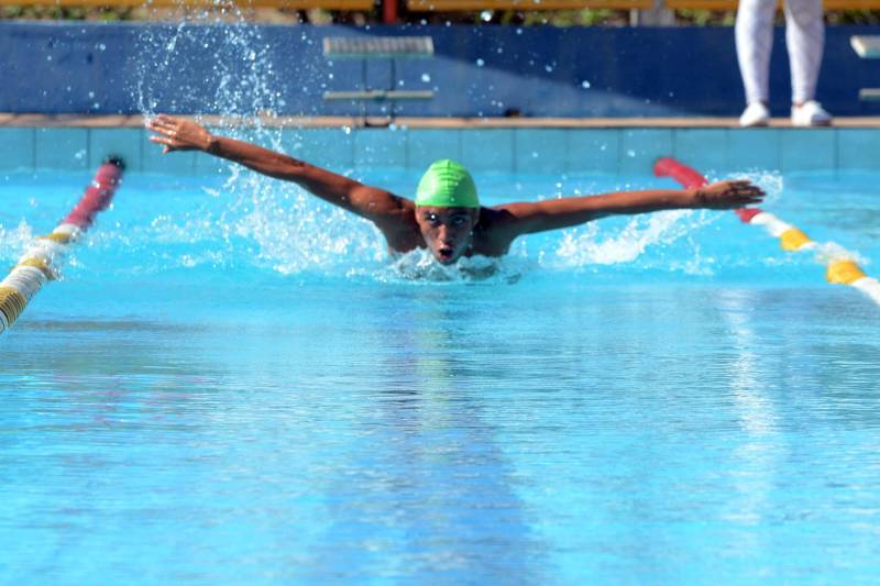 Na disputa houve partidas de goaball, bocha, tênis de mesa atletismo e natação (foto). A promoção do evento é da Secretaria de Educação (Seduc) por meio do seu Núcleo de Esporte e Lazer (NEL). Conceição Felgueiras, coordenadora dos Jogos, fez avaliação positiva do evento, realizado pela primeira vez fora da capital paraense e que mobilizou mais de 270 pessoas diretamente, entre dirigentes, técnicos e acompanhantes dos paratletas. "Todos os paratletas participantes são vencedores. Além da competição, eles tiveram um momento para socializar e confraternizar -pois eram participantes de vários municípios do estado. O evento ainda cumpriu a missão de sensibilizar o poder público local sobre a importância do incentivo ao esporte paralímpico", disse.
FOTO: FERNANDO NOBRE / ASCOM SEDUC
DATA: 29.06.2018
MARABÁ - PARÁ <div class='credito_fotos'>Foto: FERNANDO NOBRE/ASCOM SEDUC | <a href='/midias/2018/originais/55941e62-74c9-4ae1-bf3d-032a8ea6aa7c.jpg' download><i class='fa-solid fa-download'></i> Download</a></div>
