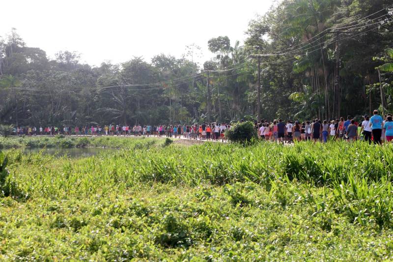 Uma reabertura feita a milhares de mãos. A fita inaugural colocada no inicio da trilha principal do Parque do Utinga foi rompida por mais de cinco mil pessoas ansiosas pelo inicio da caminhada, marcando o segundo dia da programação de reabertura do mais novo espaço paraense de lazer e interatividade com a natureza.
FOTO: SIDNEY OLIVEIRA / AG. PARÁ
DATA: 17.03.2018
BELÉM - PARÁ <div class='credito_fotos'>Foto: Sidney Oliveira/Ag. Pará | <a href='/midias/2018/originais/61d6335a-07e0-4d50-a149-41f99b936c27.jpg' download><i class='fa-solid fa-download'></i> Download</a></div>