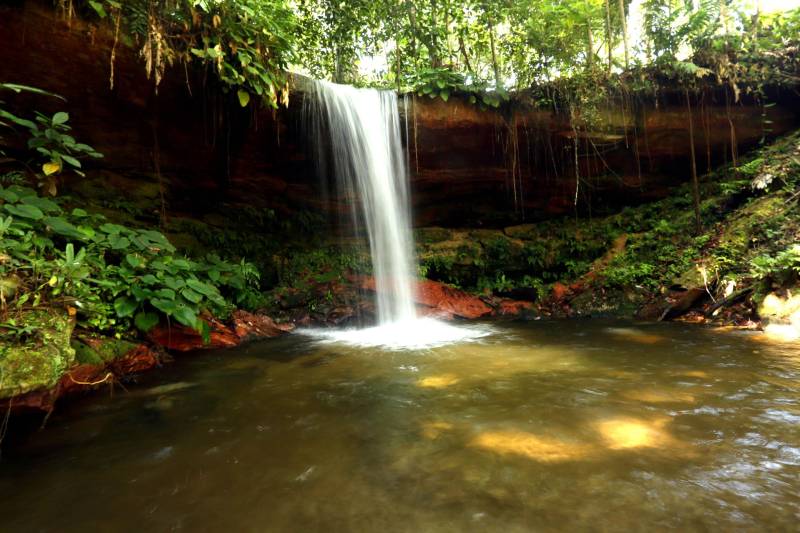 Outra opção é a Cachoeira Curumum (foto), localizada em uma propriedade particular na comunidade homônima. Em uma viagem que dura cerca de 40 minutos em carro traçado, saindo do centro da cidade, chega-se ao local de águas cristalinas e queda d’água que enche os olhos.
FOTO: SIDNEY OLIVEIRA / AG. PARÁ
DATA: 22.07.2017
ÓBIDOS - PARÁ <div class='credito_fotos'>Foto: Sidney Oliveira/Ag. Pará | <a href='/midias/2018/originais/74a82235-18b8-4b78-bcfb-014456f1640e.jpg' download><i class='fa-solid fa-download'></i> Download</a></div>